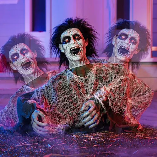 Joyin Animated Groundbreaker Zombie Halloween Decoration