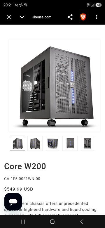 Thermaltake Core W200 Super Tower Chassis PC Case (CA-1F5-00F1WN-00)