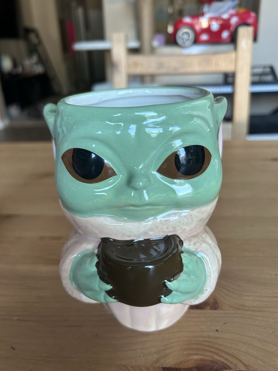 Star Wars The Mandalorian Grogu Baby Yoda Sculpted Ceramic Coffee Mug