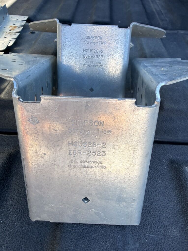 2- Simpson HGUS 7-3/16 in. Galvanized Face-Mount