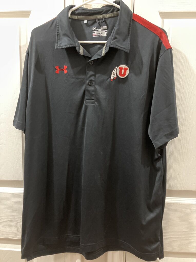 Black&Red Under Armour University of Utah Pullover