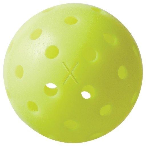 Franklin X-40 Outdoor Pickleballs - Dozen (12 Balls), Yellow, 40-Hole