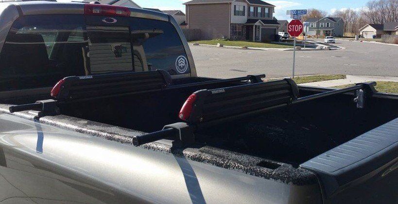 Yakima Bedrock complete truck bed ski rack