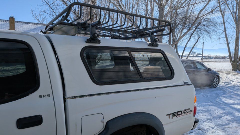 Tacoma camper Shell and rack
