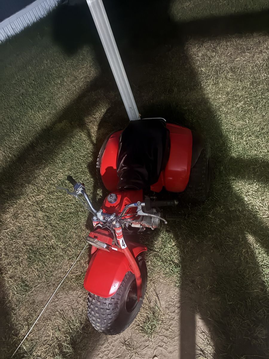Honda ATC 3-Wheeler Red Off-Road Utility ATV