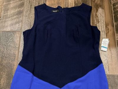 New with Tags Women Size 16 Nine West Sleeveless Color block dress