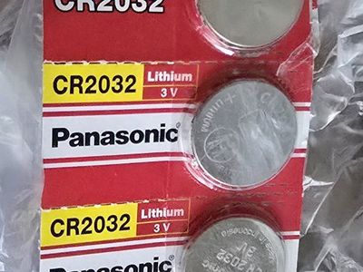 Panasonic CR2032 3V Lithium Coin Cell Batteries - 4-Pack New
