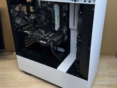 Ultra NZXT White Mid-Tower Gaming PC w/ AMD 3600XT CPU, ASUS GPU, be quiet! Fans
