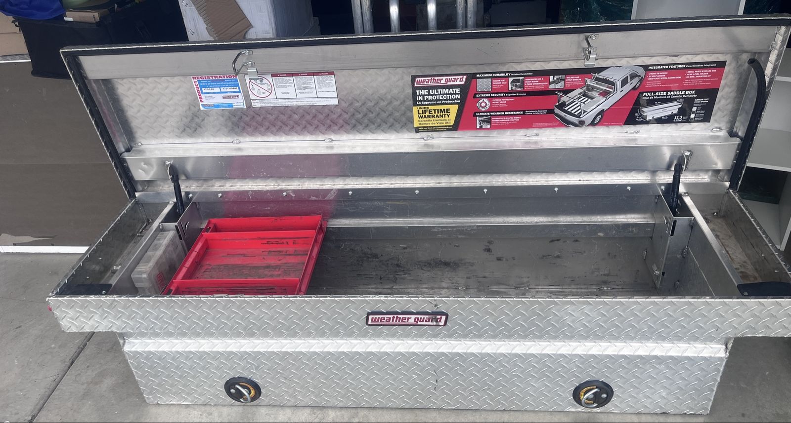 Weather guard truck toolbox. (Will fit any full-size truck)!
