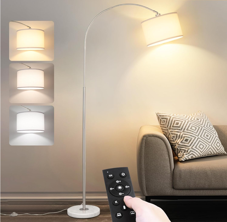 Modern Standing Floor Lamp with Remote Control - New