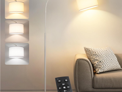 Modern Standing Floor Lamp with Remote Control - New