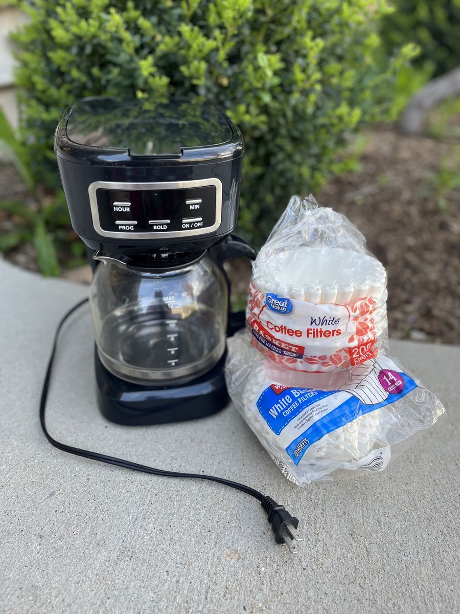 Black Coffee Maker + Filter Packs | $10 OBO