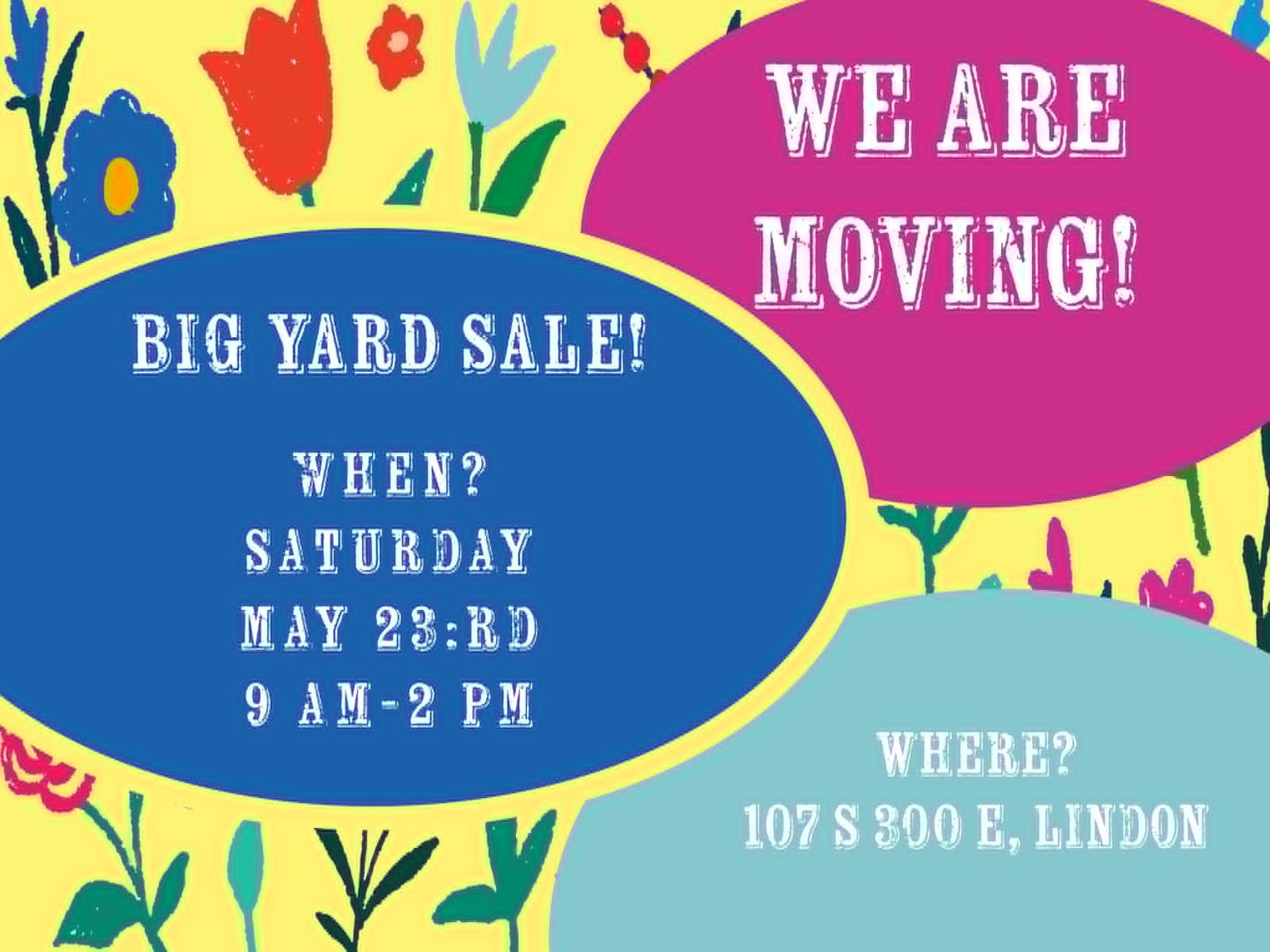 YARD SALE!