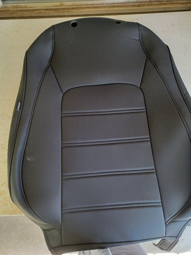 Cover King brand Artificial Leather Car Seat Cover Driver/Passenger and Rear Seat Upholstery