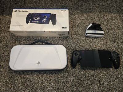 Sony PlayStation Portal Remote Player Bundle - Black, Carrying Case & Charging Dock included
