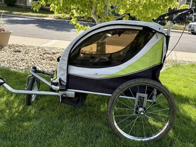 3-in-1 Double bike trailer jogger or stroller