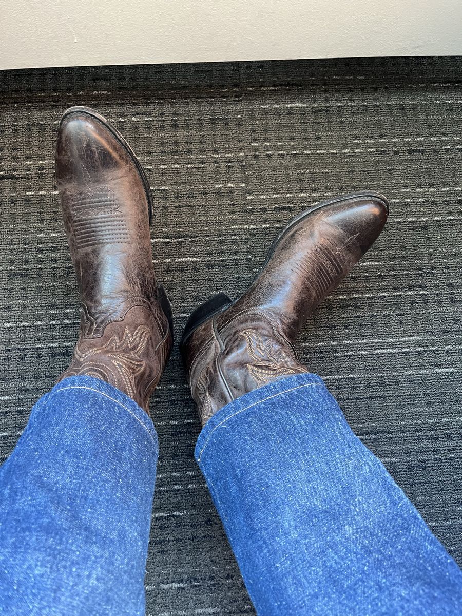 Texas cowboy boots lucchese Corbin 12D
