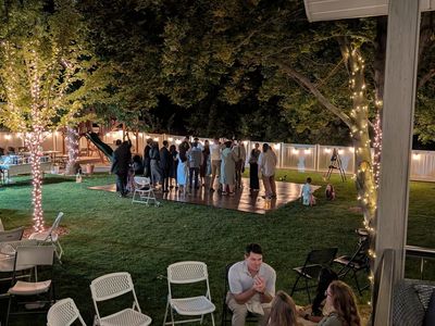 18x18 Event Dance Floor Rental – Includes Subfloor for Grass