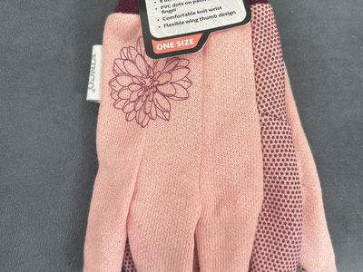Kinco Women's 8 oz Jersey Gardening Gloves with PVC Dots - One Size