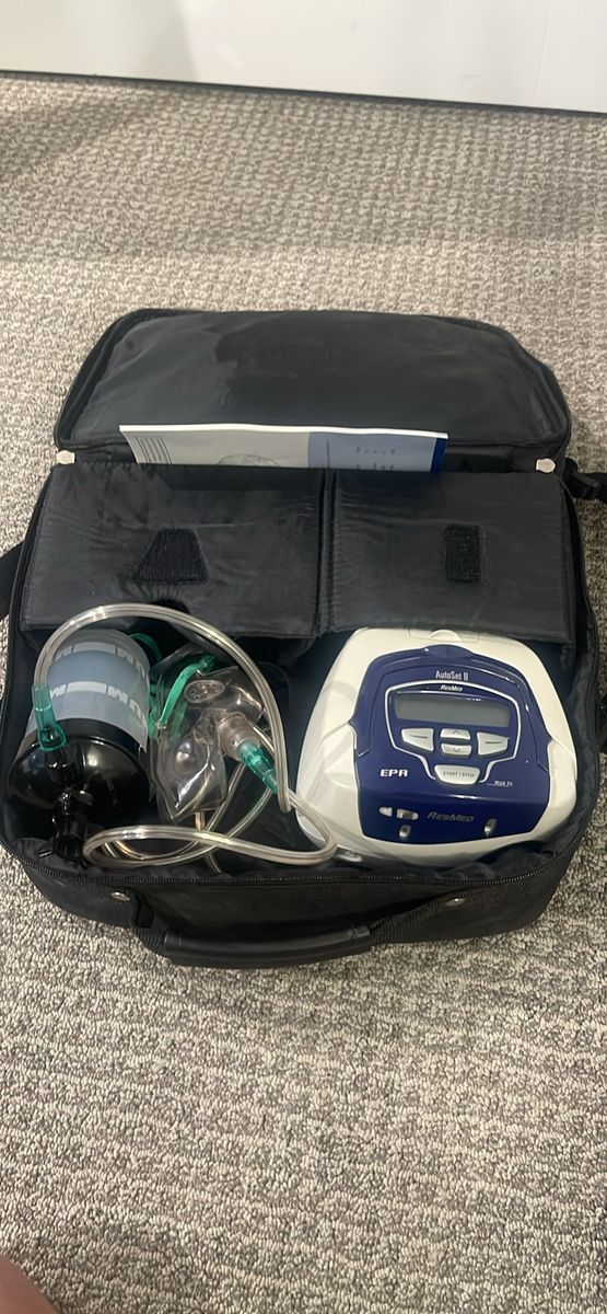 ResMed AutoSet II CPAP Machine with Case and Accessories
