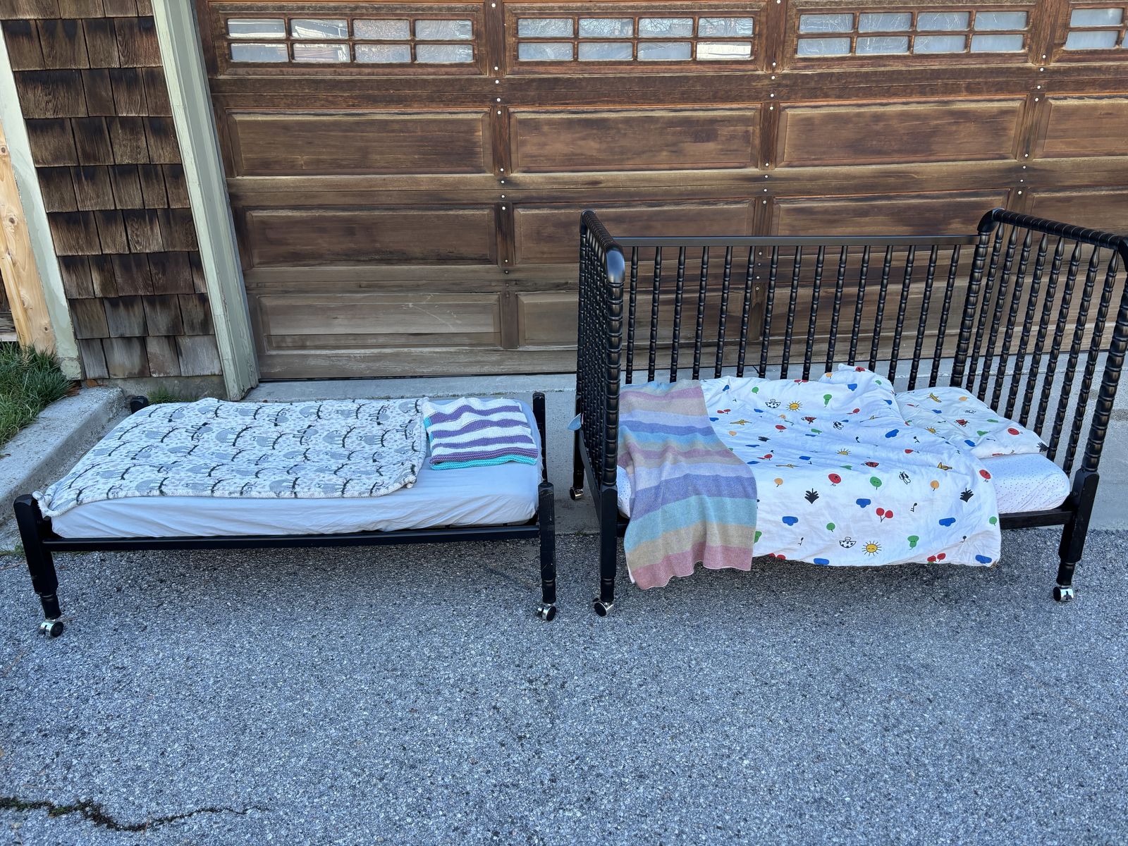 Two Baby Beds And Bedding (2-5 Y.o)