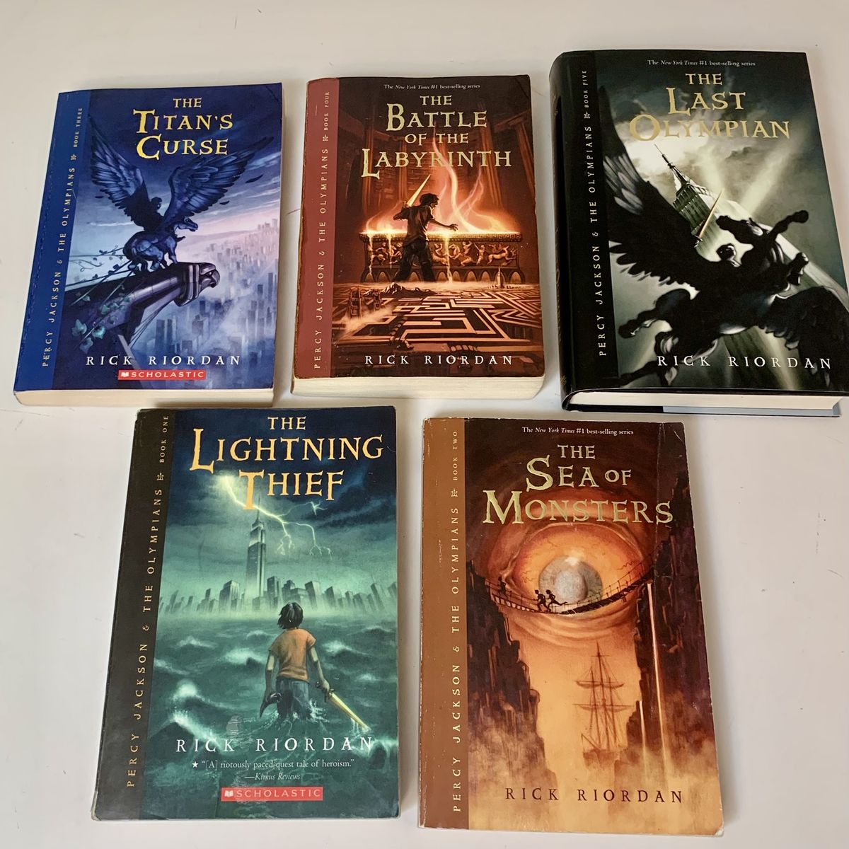 Percy Jackson And The Olympians Series  Books 1-5