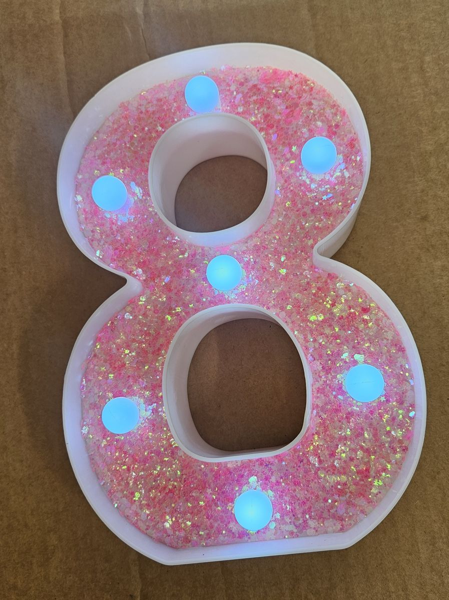 Pink sparkle light