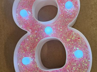 Pink sparkle light