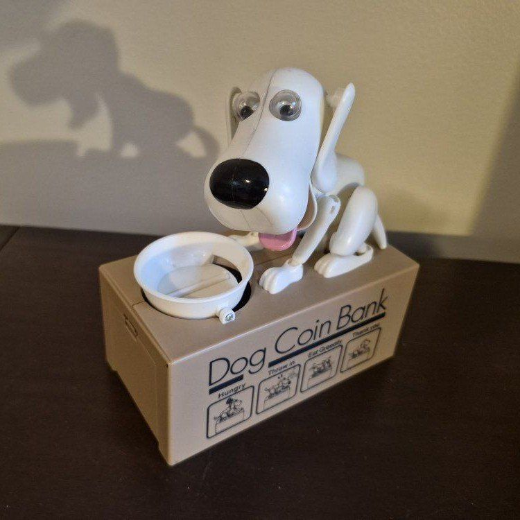 Dog Coin Bank - Hungry Dog Design, Unique Mechanical Piggy Bank