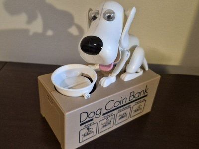 Dog Coin Bank - Hungry Dog Design, Unique Mechanical Piggy Bank