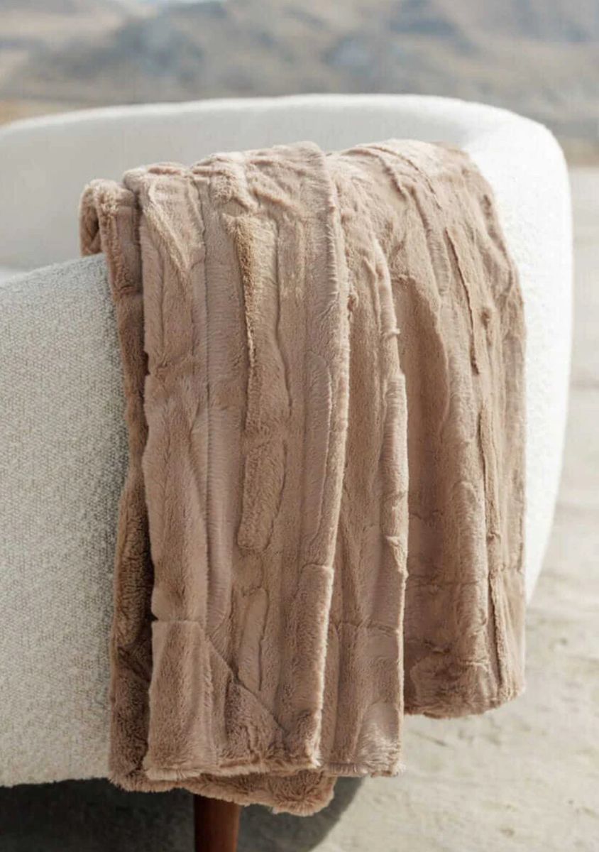 Minky Couture NEW milk chocolate sorbet adult blanket