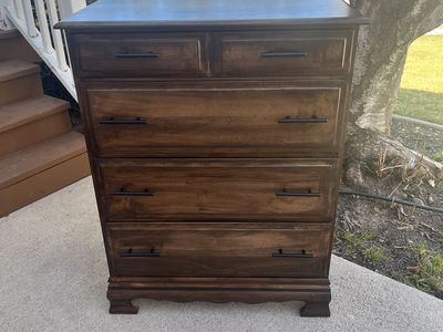 Modern Hardwood Vertical four drawer Dresser