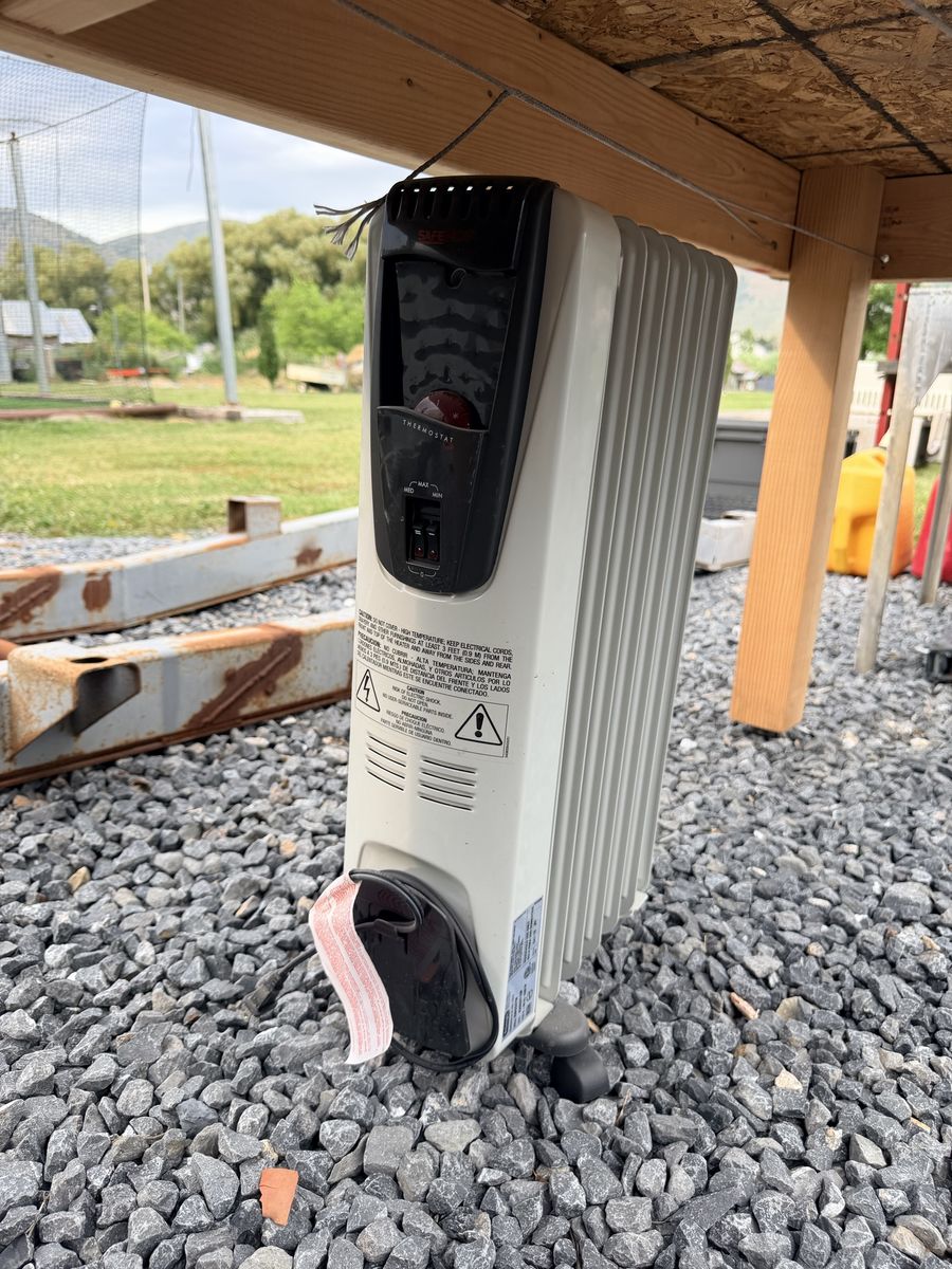 Electric Radiator Heater - Portable Oil-Filled Space Heater with Thermostat Control