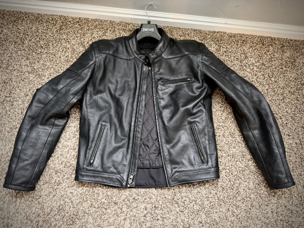 Street Steel Independence Motorcycle Jacket Small