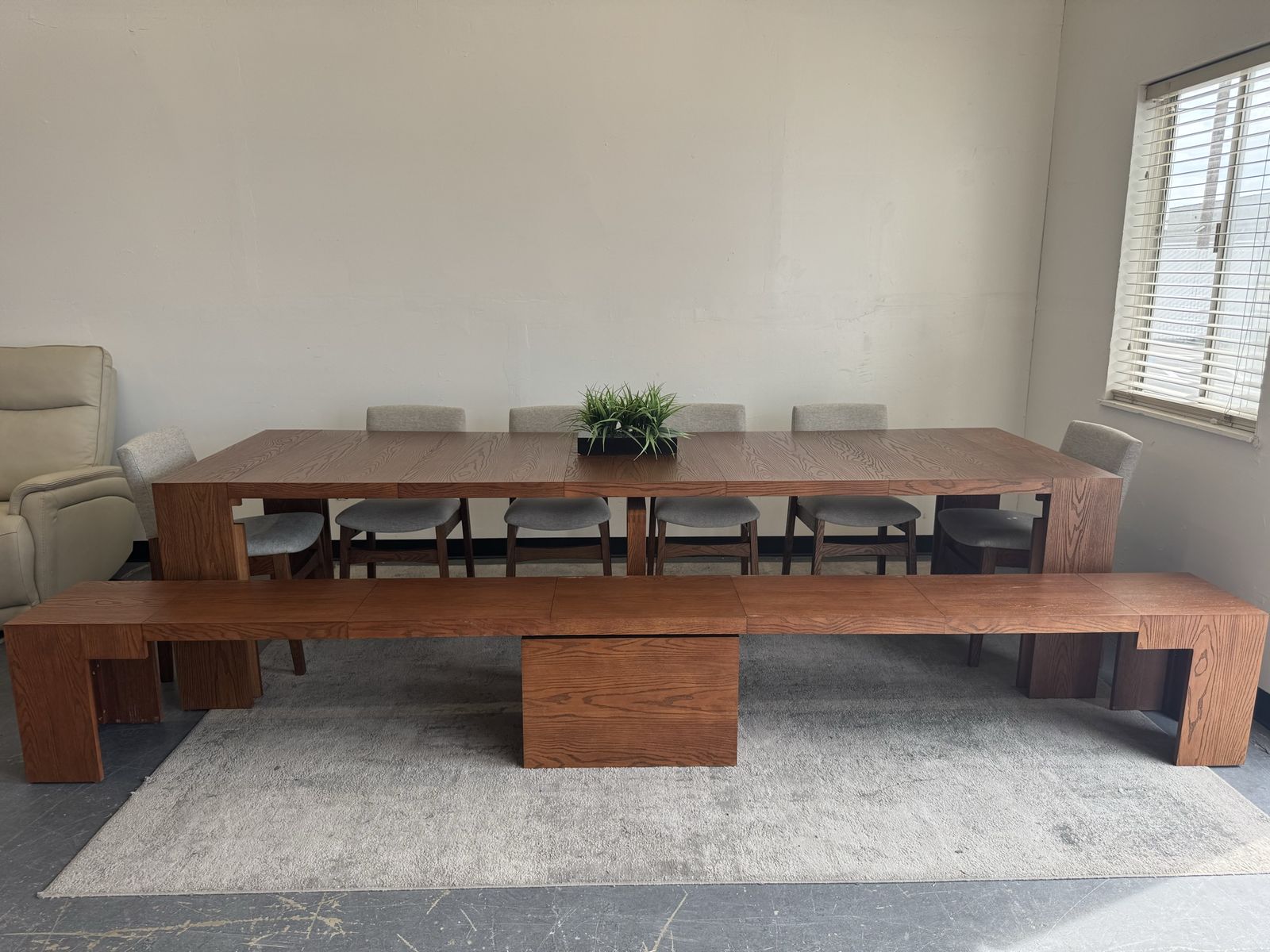 NEW COSTCO TRANSFORMER EXTENDABLE DINING TABLE SET