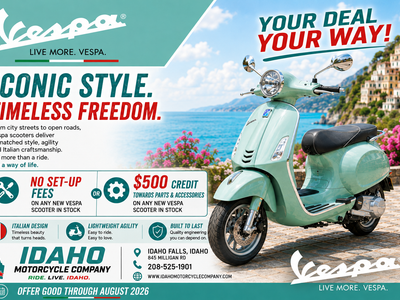 Vepsa Huge Deals Idaho Motorcycle Company Through August 2026