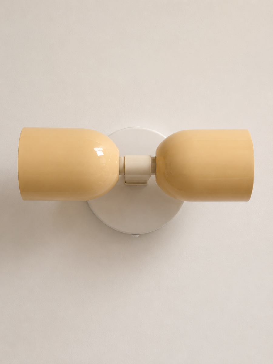 Double Headed Pendant Light Sconce Lamp Morandi Style by Las Sola
