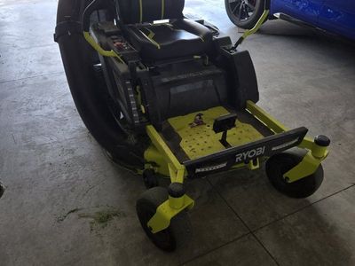 ryobi 48v 100ah zero turn riding lawnmower