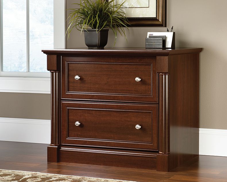 Two Sauder Palladia Cherry 2-drawer Lateral Files