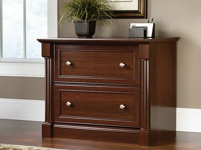 Two Sauder Palladia Cherry 2-drawer Lateral Files