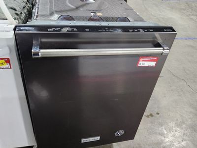 KitchenAid Built-In Dishwasher in Black Stainless Steel