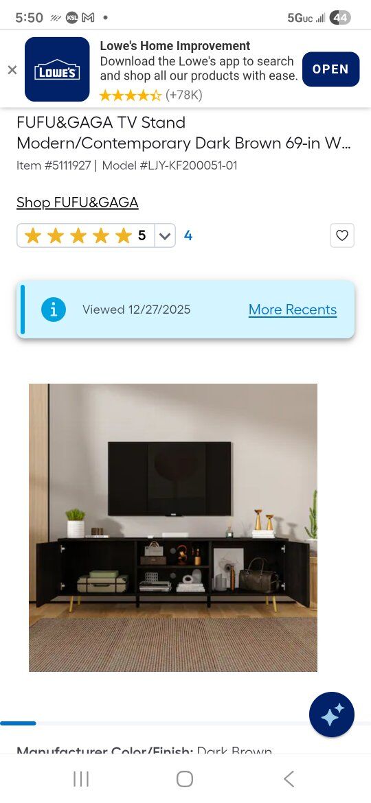 New Fufu&Gaga TV Stand and Cabinet