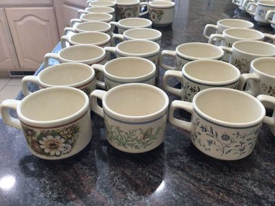 LENOX Temperware stoneware cups several patterns available EXCELLENT