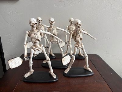Brand new Decor Pickleballer skeleton $20 each cash/venmo in Draper