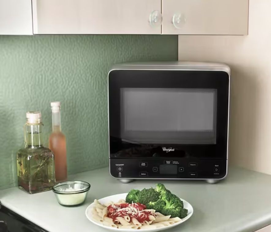 Whirlpool Countertop Microwave WMC20005YW-1 Black and White 0.5 Cu. Ft. 750W