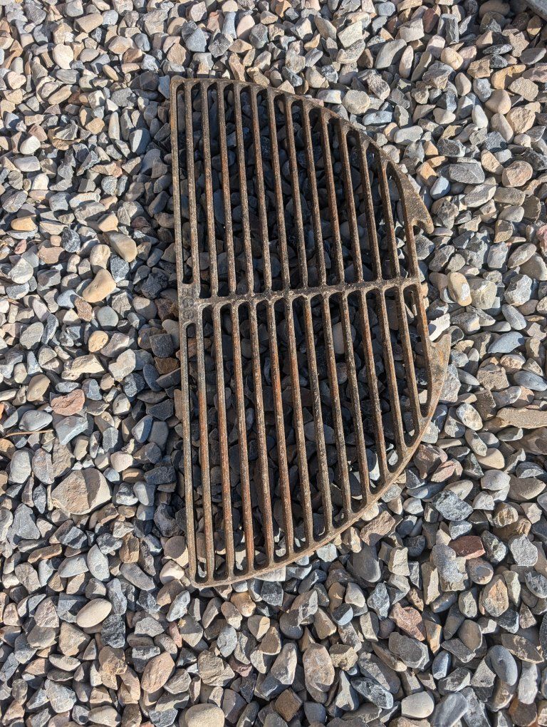 Cast Iron Grill Grate Section, Used Grill Part