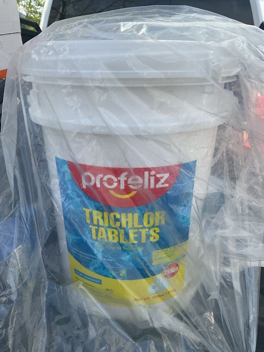 20Lb Bucket Of 3" Trichlor Tablets - Pool Clean