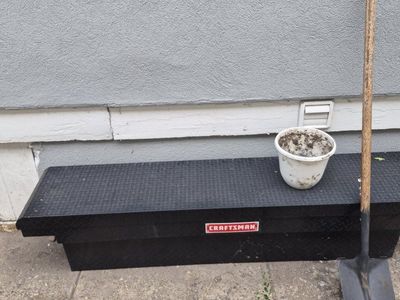 Craftsman Diamond Plate Truck Toolbox - Black, Heavy-Duty Storage 385 370 3044