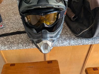 Fox V3 Motocross Helmet with Fox Helmet Bag, Spy Goggles & Leatt Neck Brace 300 obo