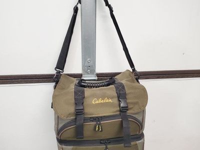 Cabela's Olive Green Fishing Tackle Shoulder Bag